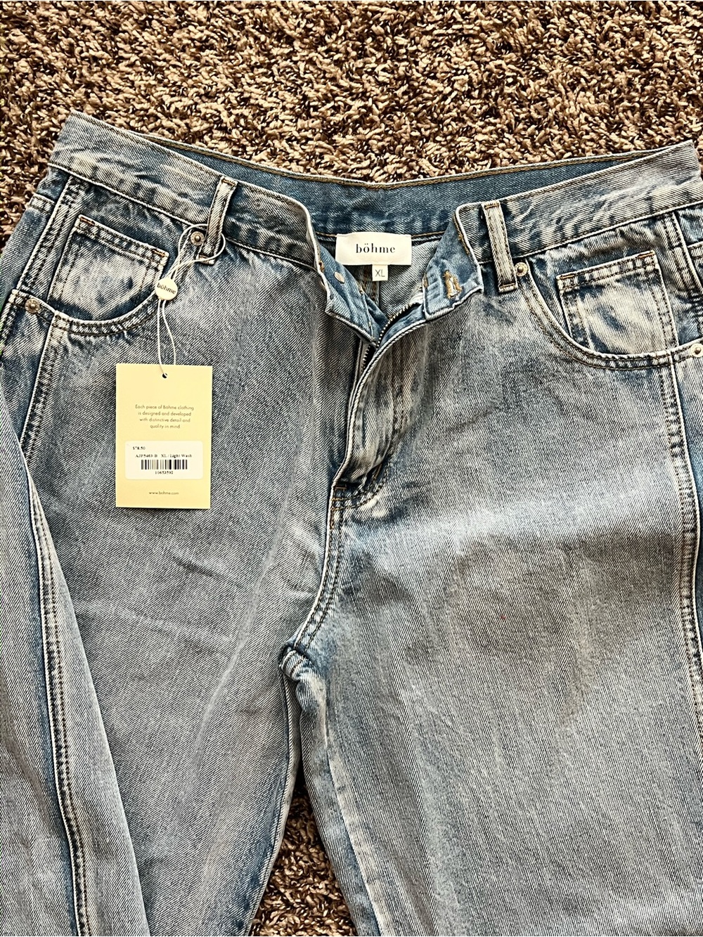 bohme Light Blue Boyfriend Jeans